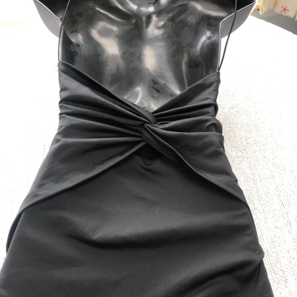 Shein long black clingy formal backless dress size 4, new or like new - Picture 2 of 8
